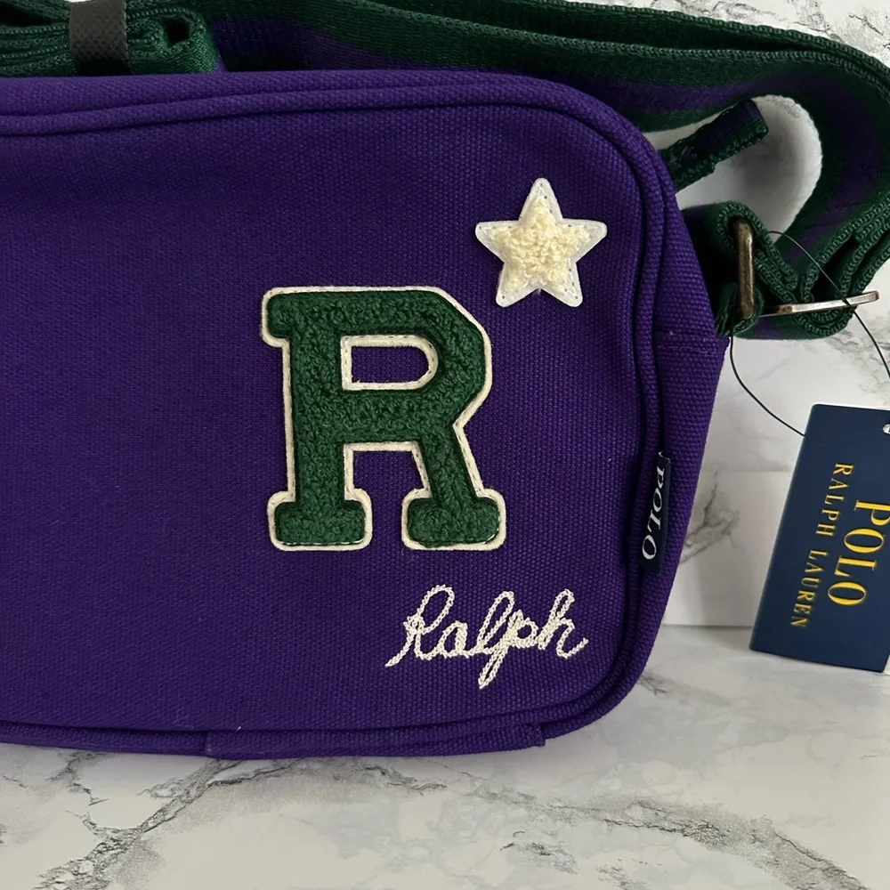 Polo Ralph Lauren Preppy Hampton Polo Bear Patched Canvas Bag Duffle Mini PWing